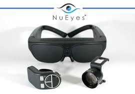 Photo of the NuEyes Pro glasses to assist with low vision